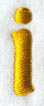 Lower Case Letter i - 1 inch (Puff Foam)