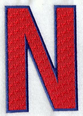 Letter-filled N (5 inch)