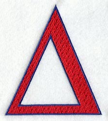 Delta Fill Sign Letter-filled Delta (3 inch)
