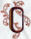 Ornate number 0 (2 inch)