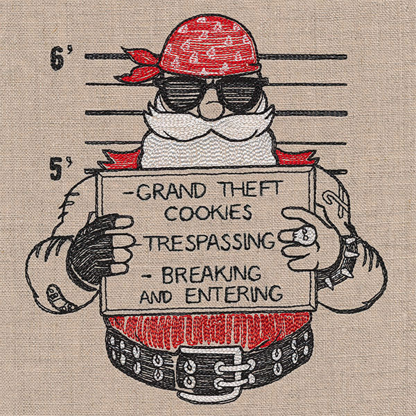 Christmas Mug Shot Santa