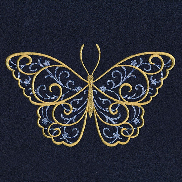 Elegance and Swirls Butterfly