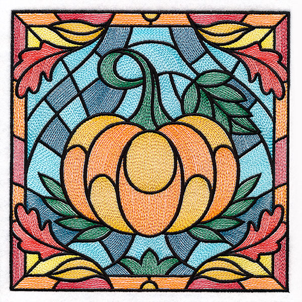 Hot Stained Glass Pumpkin