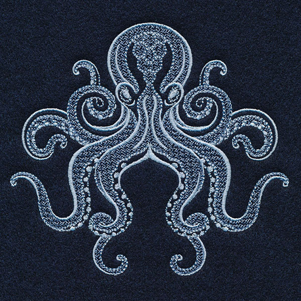 Wild & Free Octopus (Embossed)