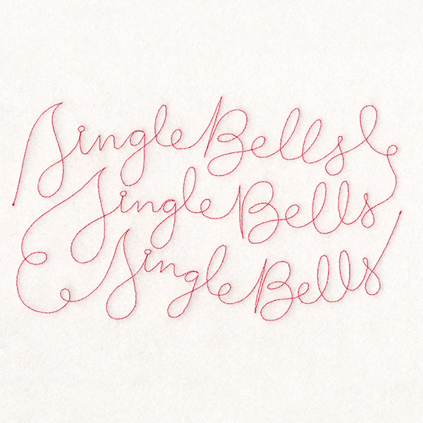 Christmas Sayings - Jingle Bells (Edge-to-Edge Quilting)